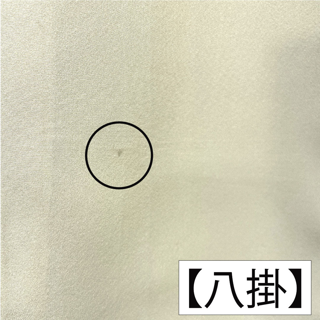 Homongi, pure silk, lined, length 156cm, sleeve length 61.5cm, light egg color, Kyo-Yuzen, A rank, cream color, 1112004563315