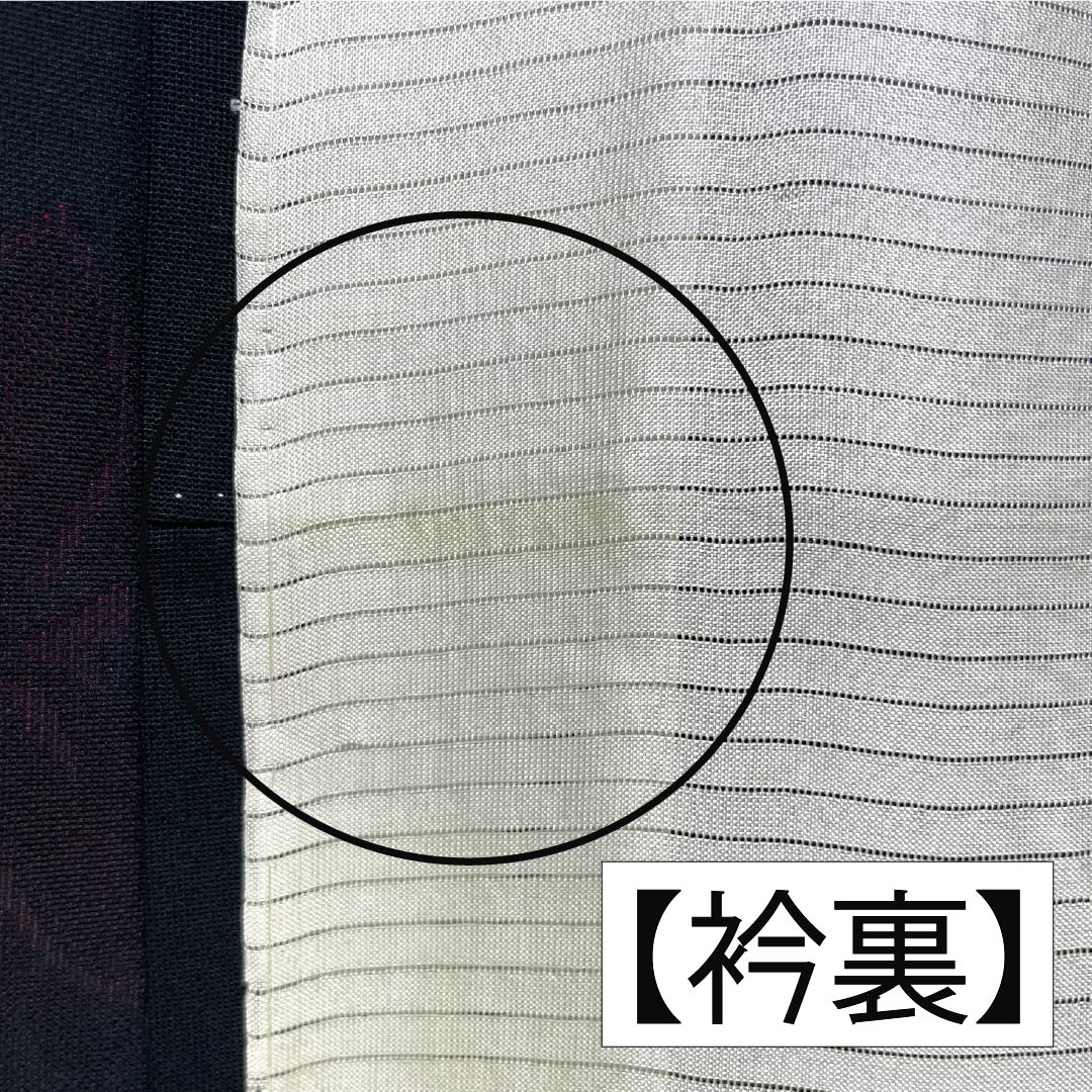 リサイクル着物】夏物 正絹 お召 Bランク 身丈158.5cm 裄丈65.5cm 草花
