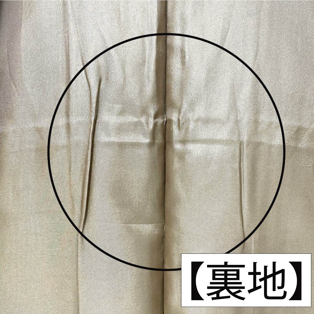 小紋 ポリエステル 身丈167cm 裄丈67.5cm 袷 藍海松茶色（あいみるちゃいろ） 洗える着物 裂取り Aランク 緑系 1115005263519