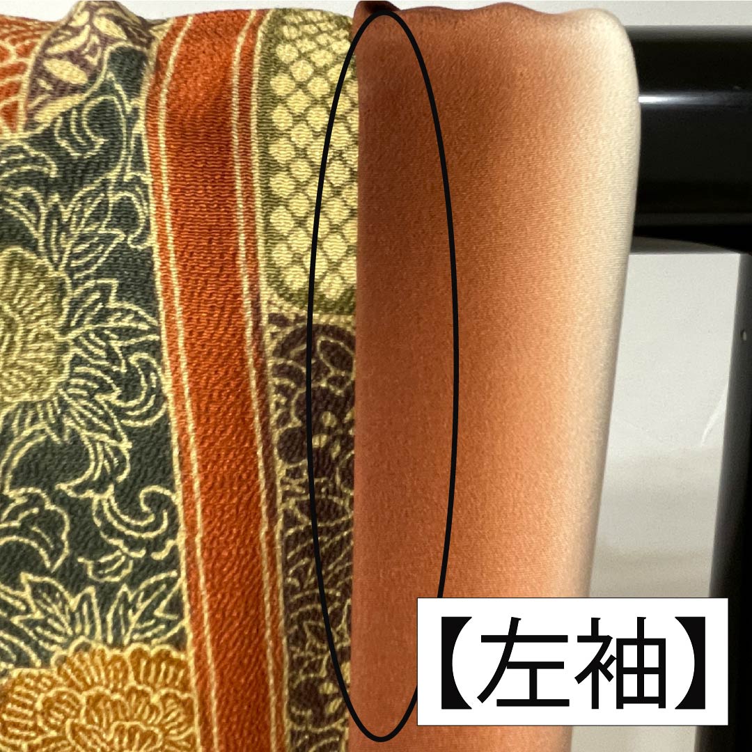 リサイクル着物】小紋 正絹 Aランク 身丈155cm 裄丈62cm 袷 縦縞