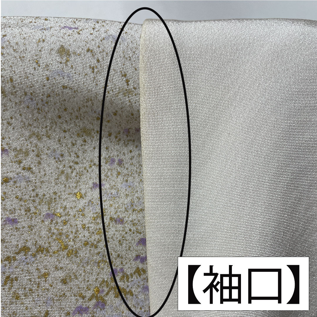 訪問着 正絹 袷 身丈158cm 裄丈62cm 銀白色（ぎんはくしょく） 京友禅 風景模様 パールトーン加工 作家物 Aランク グレー系 1112004963322