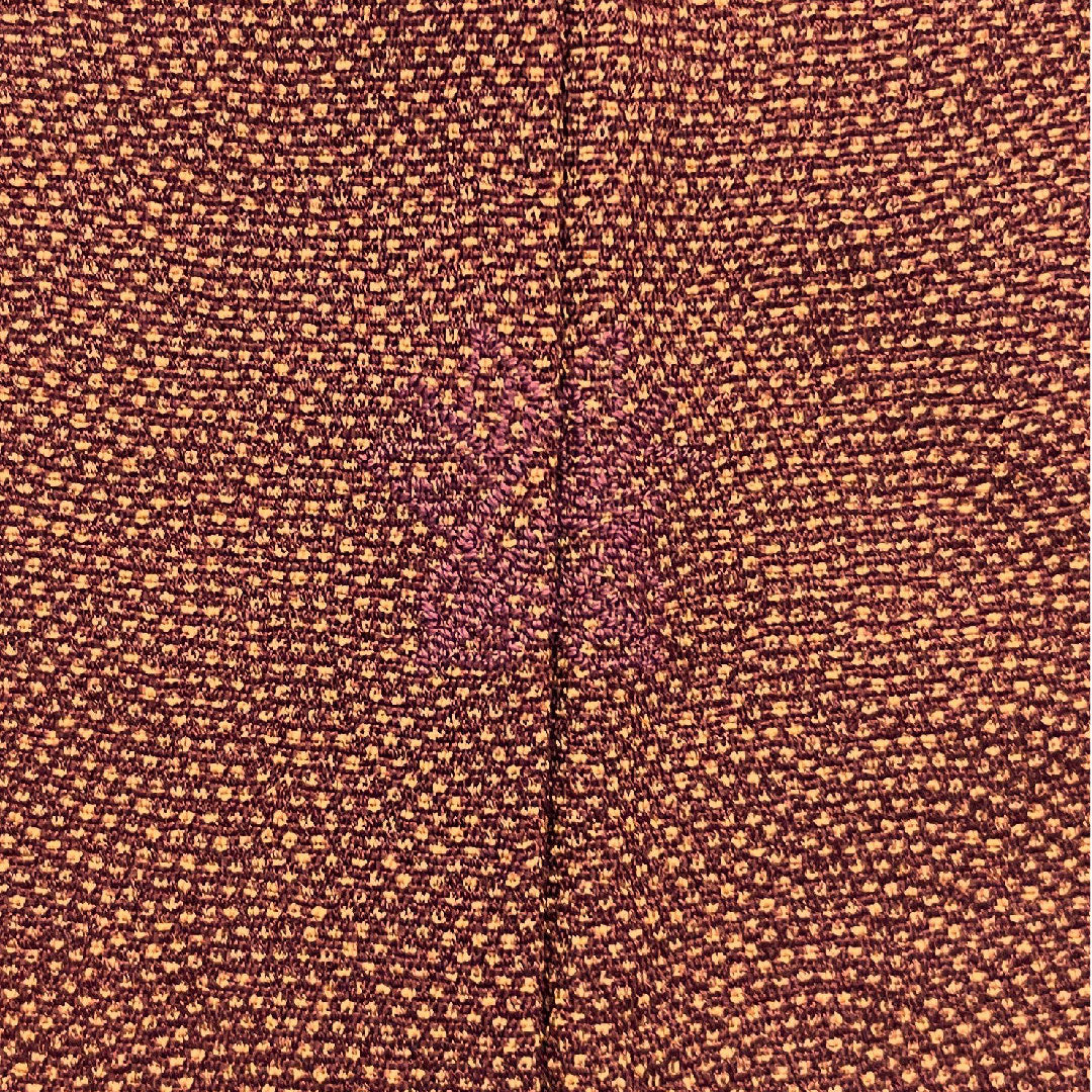 小紋 身丈163cm 裄丈64cm 袷  江戸小紋 鮫柄  正絹 Aランク 紫系 1115001433420