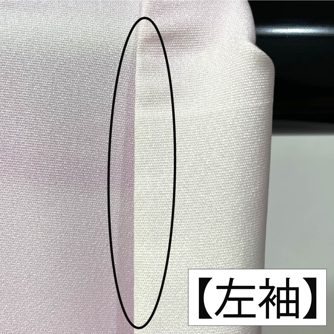 長襦袢 ポリエステル Aランク 身丈115cm 裄丈61cm 単衣 淡紅色（たんこうしょく） 抽象模様 半衿付き 身上げ有り 紫系 1129000783120