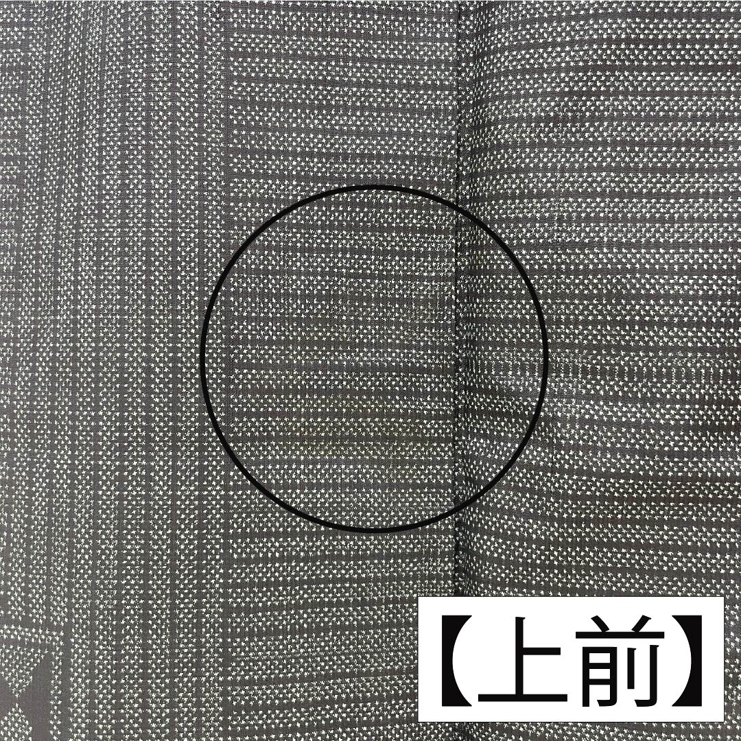 紬 正絹 Bランク 身丈156.5cm 裄丈66cm 島松鼠色（しままつねずいろ） 大島紬 一元絣 7マルキ 袷 緑系 1116004104319