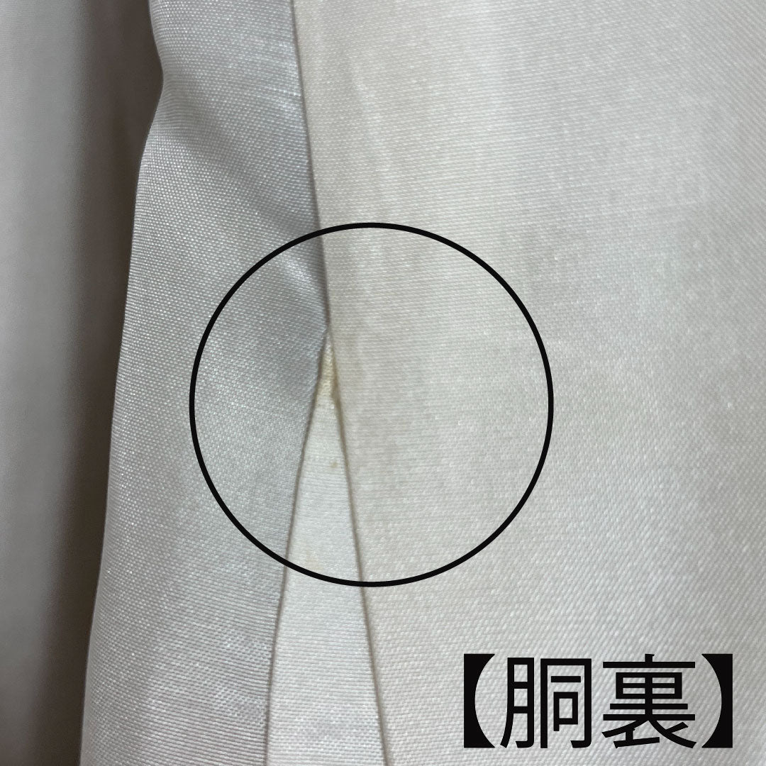 振袖 身丈155.5cm 裄丈64.5cm 袷  芥子色 京紅型 草花模様  正絹 Aランク 黄系 1113000893323