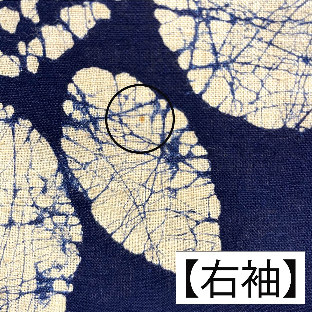 浴衣 木綿 身丈154cm 裄丈62.5cm Bランク 単衣 紺系 濃紺色（のうこんいろ） 向日葵 1118005844218