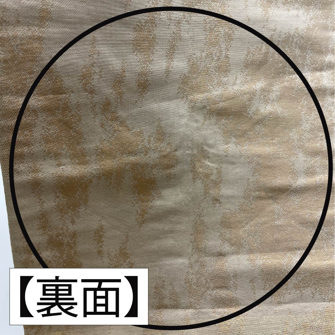 袋帯 正絹 留袖用 梅 帯丈418cm Sランク 六通 フォーマル 金系 1123014132321