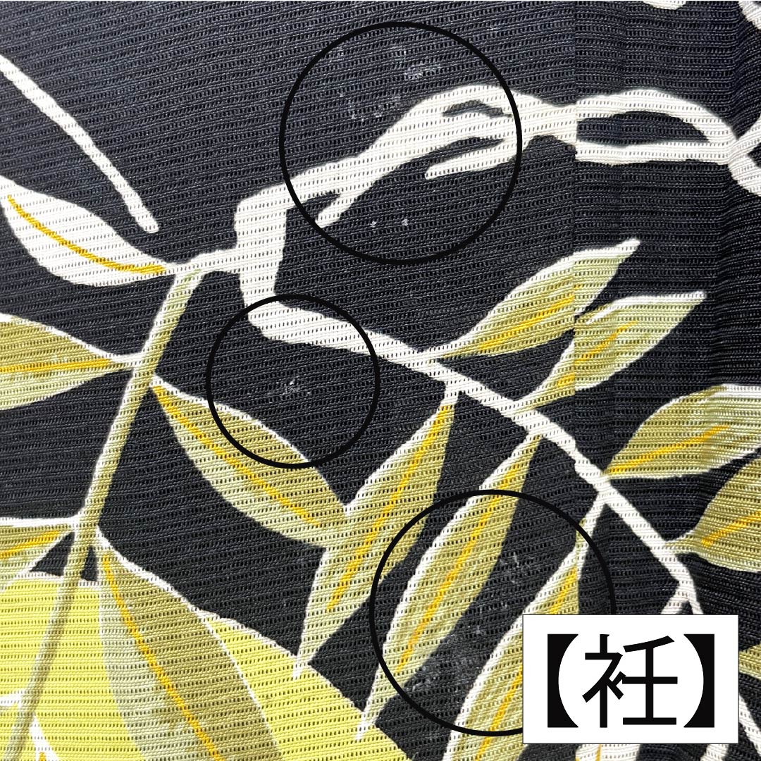 Summer pure silk black formal kimono, length 153cm, sleeve length 62cm, Kyoto yuzen, five crests, wisteria, silk, A rank, black, 1132002103210