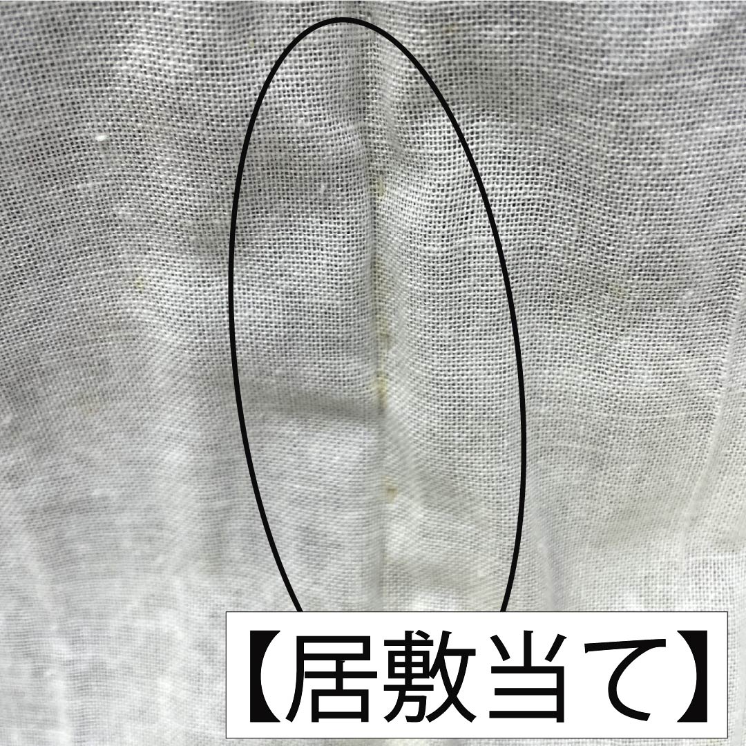 メンズ浴衣 木綿 Aランク 身丈157.5cm 裄丈72cm 幾何学模様 居敷当て付き 単衣 紺系 1138001133518
