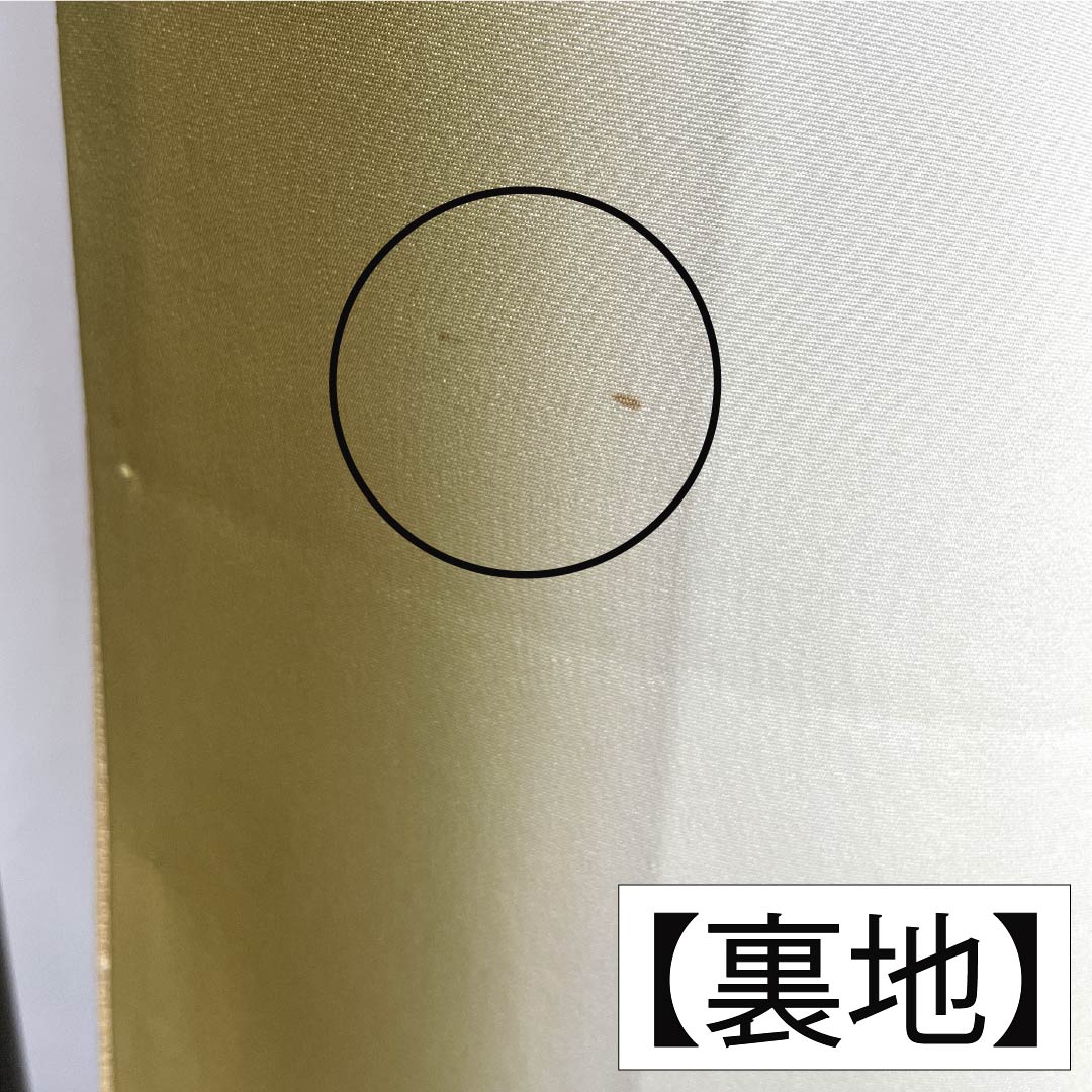 色無地 正絹 Aランク 身丈160cm 裄丈64.5cm 薄柑子色（うすこうじいろ） 密陀僧色（みつだそういろ） ぼかし染め 扇面 袷 橙系 1114002663426