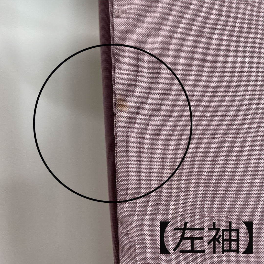 訪問着 袷 身丈153cm 裄丈63cm 葡萄色 牛首紬 白山工房 おぼろ染 正絹 Aランク 紫系 1112001813220