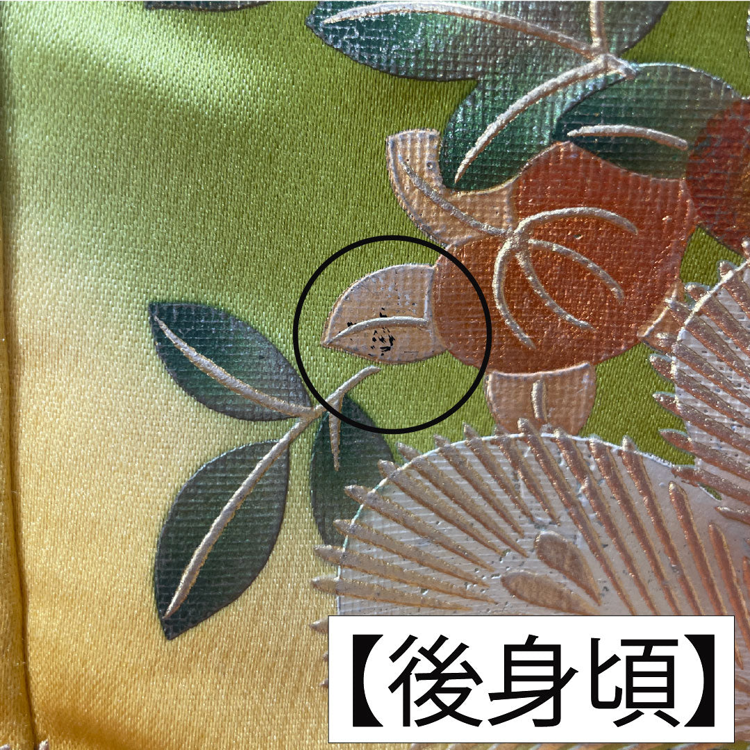 色打掛 正絹 Aランク 身丈185cm 裄丈66.5cm 金彩加工 松竹梅 菊 袷 赤系 1110000933912
