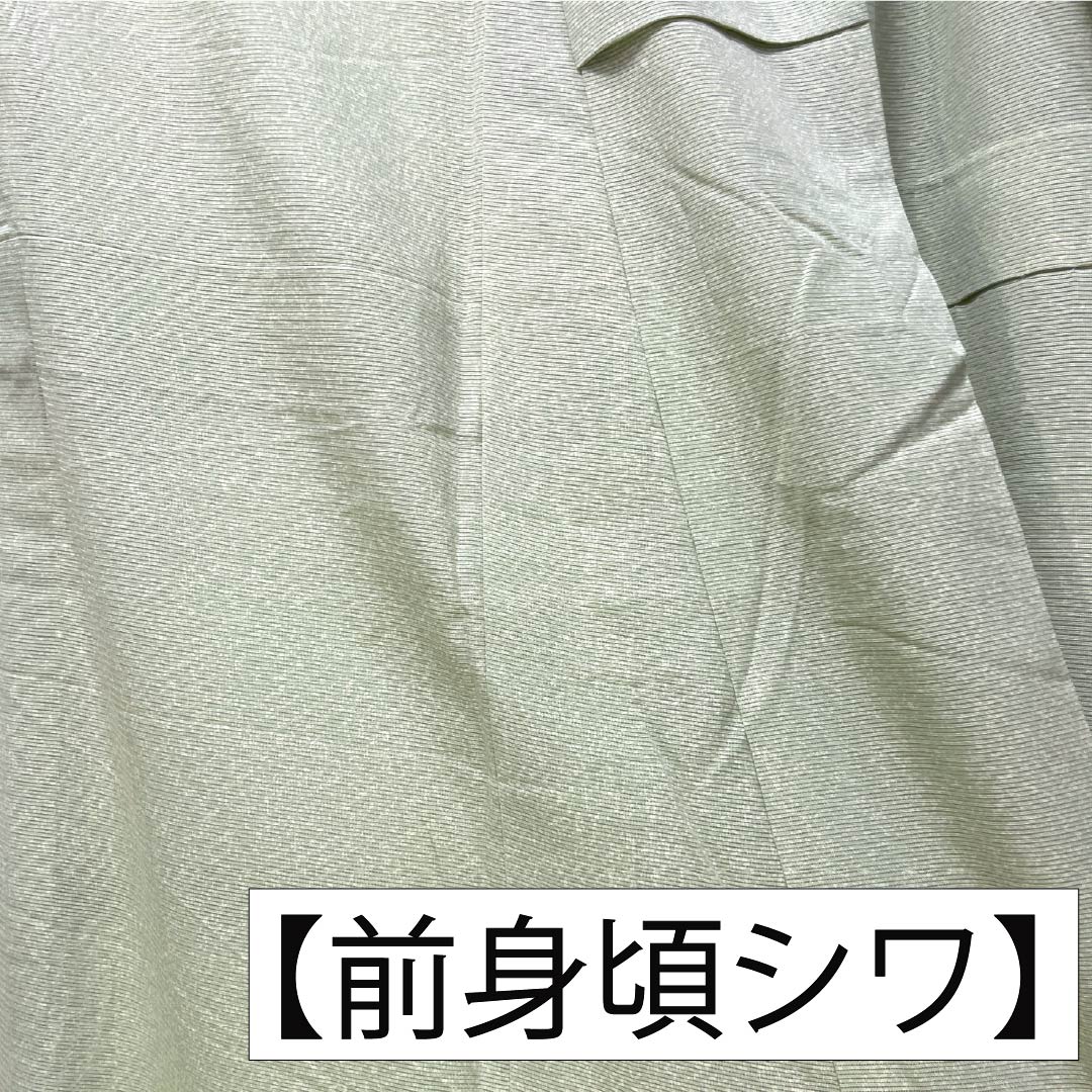 夏物 正絹 付下げ Aランク 身丈163.5cm 裄丈65.5cm 龍泉青瓷釉色（ロンチュエンチンツーユースーいろ） 京友禅 タタキ染 草花 絽 緑系 1132005073419