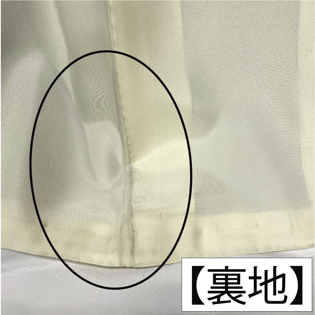Black formal kimono, pure silk, length 165cm, sleeve length 63cm, lined, Kyoto Yuzen, crane, chrysanthemum, bamboo, plum, five crests, sword and katabane, A rank, black, 1111001503510