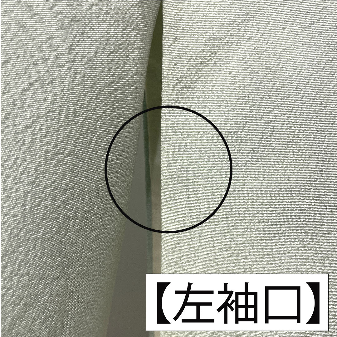 訪問着 正絹 袷 身丈153cm 裄丈65.5cm 秘色（ひそく） 京友禅 桜 椿 菊 スーパーガード加工 Aランク 水色系 1112005503224