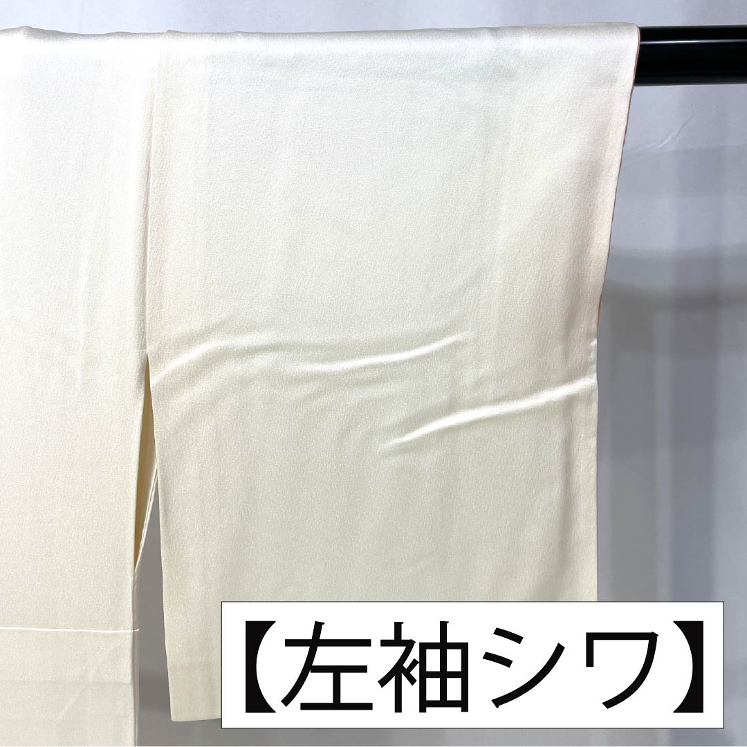 リサイクル着物】色留袖 正絹 Sランク 身丈160cm 裄丈60.5cm 袷 乳白色