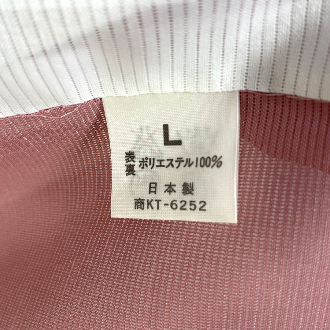 夏物 ポリエステル 色無地 Aランク 身丈151cm 裄丈67cm 浅蘇芳色（あさきすおういろ） 洗える着物 素無地 絽 ピンク系 1132003893213