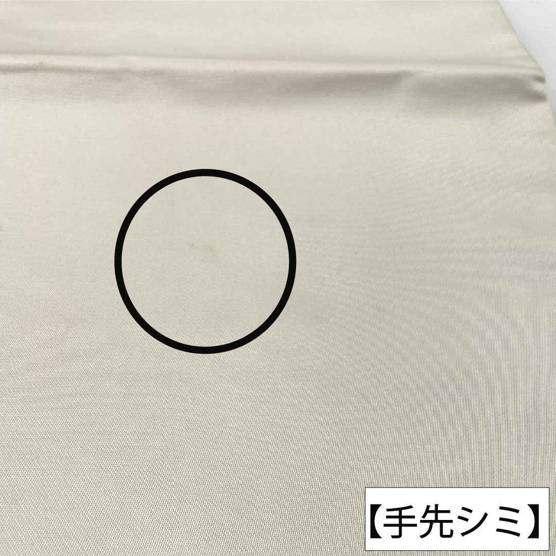 袋帯 正絹 Aランク 引箔 西陣織 部分刺繍 衝立 草花模様 帯丈426cm ポイント柄 フォーマル 銀系 1123016473322