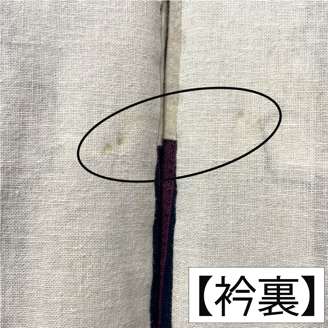 浴衣 木綿 身丈154cm 裄丈65cm Bランク 単衣 紺系 印度藍色（いんどあいいろ） しじら織 格子 1118005624218