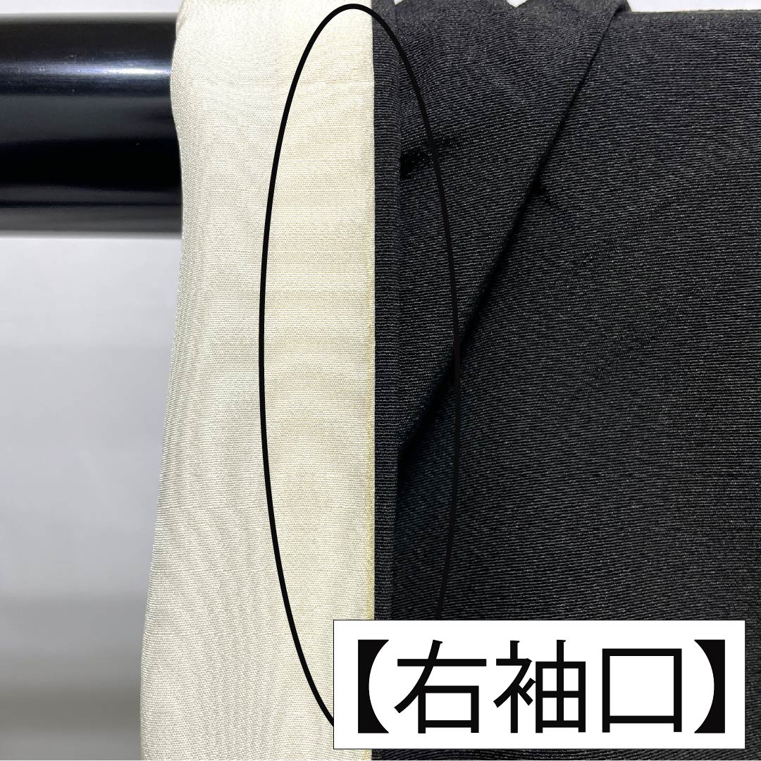 黒留袖 正絹 Aランク 身丈159cm 裄丈64.5cm 袷 京加賀友禅 五つ紋 抱き茗荷 作家物 風景模様 松 梅 五つ紋 黒系 1111001963310