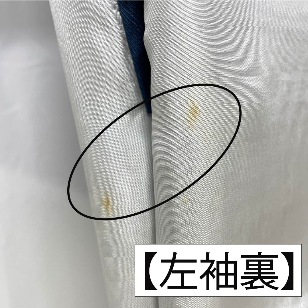 紬 正絹 身丈153cm 裄丈62cm 薄鈍色（うすにびいろ） 花織 Aランク 袷 青系 1116003893217
