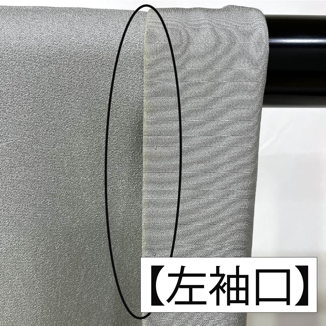 訪問着 正絹 Aランク 袷 身丈153cm 裄丈63.5cm 魚肚白色（ぎょとはくいろ） 京友禅 金駒刺繡 貝合わせ 吉祥文様 万寿菊 グレー系 1112007433222