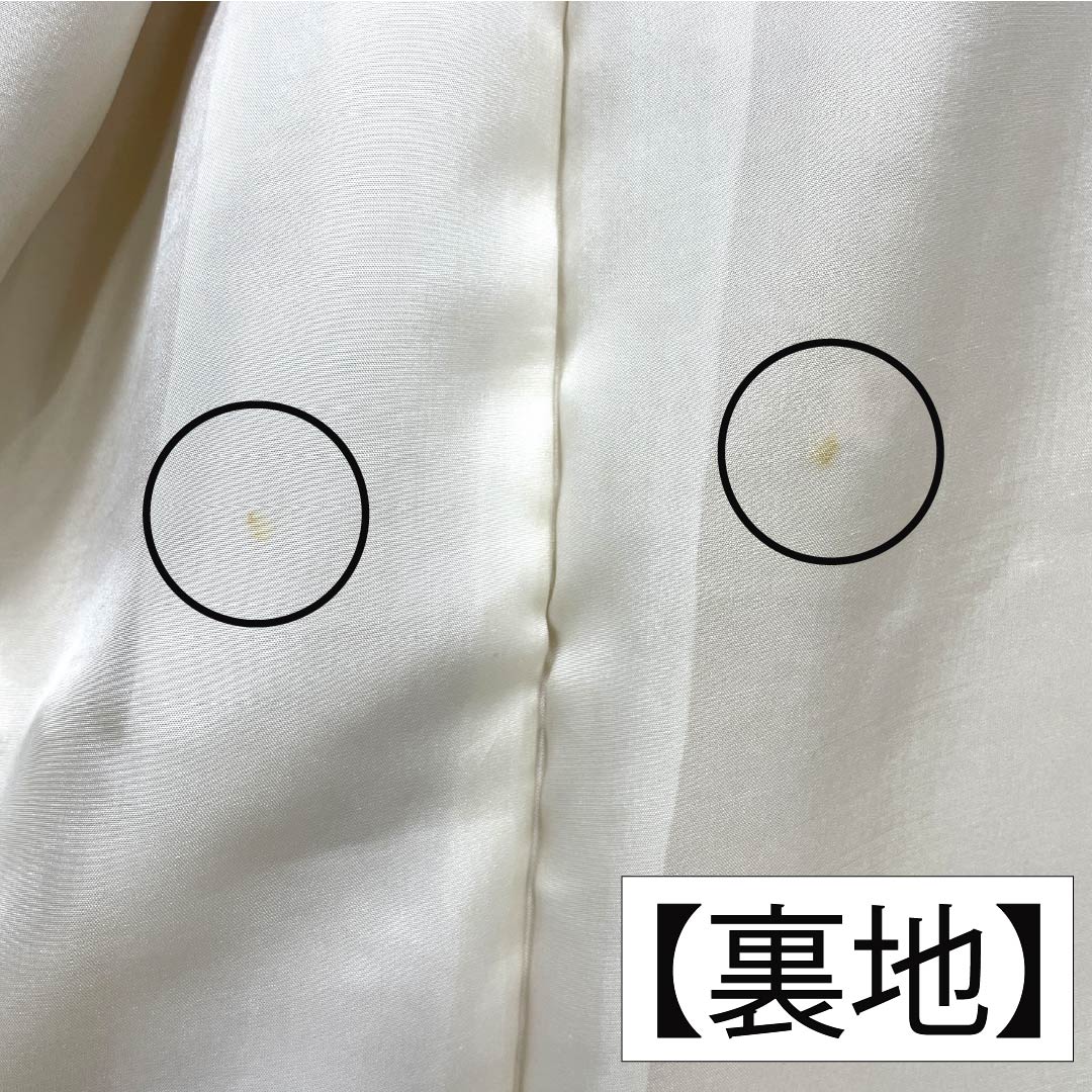 リサイクル着物】色無地 正絹 Aランク 身丈160cm 裄丈64.5cm 薄柑子色