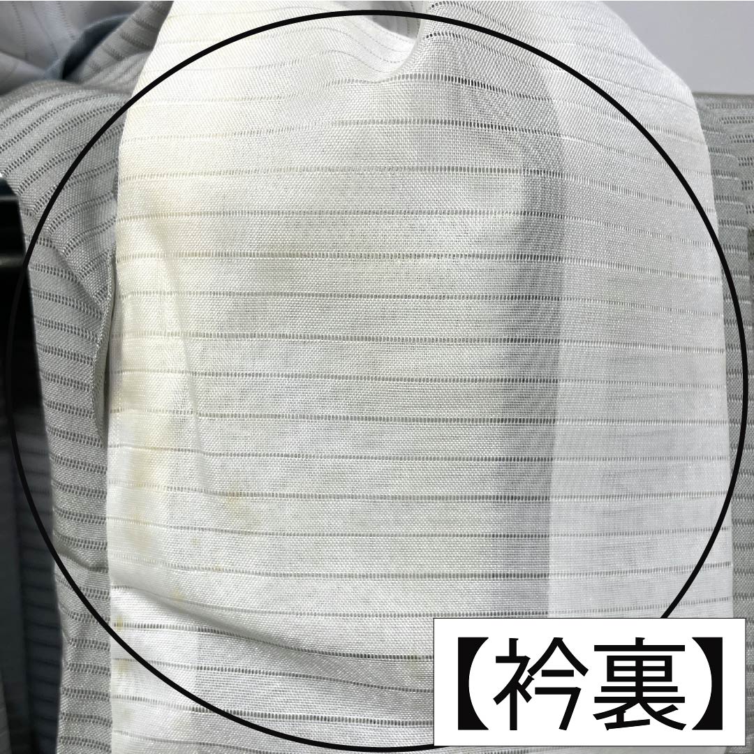 夏物 正絹 付下げ Aランク 身丈154cm 裄丈63.5cm 京友禅 寿光織 霞 草花 絽 グレー系 1132005023222