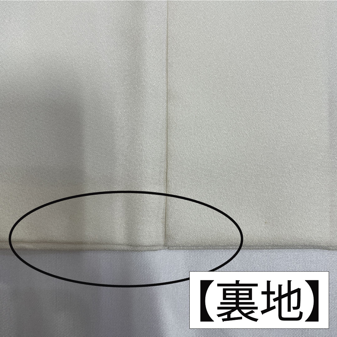 Black formal kimono, pure silk, length 169cm, sleeve length 67.5cm, lined, Kyoto Yuzen, auspicious pattern, five crests, five-three paulownia, A rank, black, 1111001473510