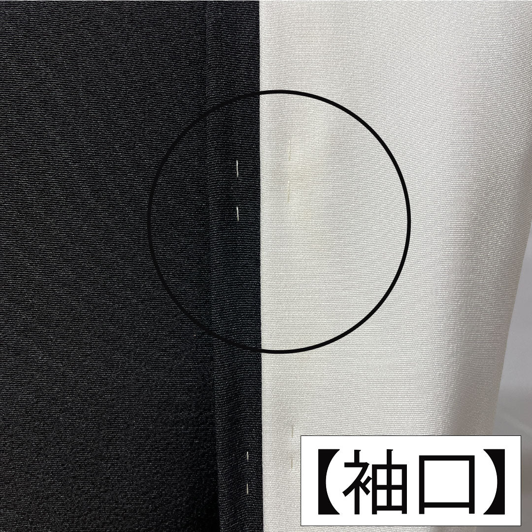 Black formal kimono, pure silk, length 162.5cm, sleeve length 64cm, lined, Kyoto Yuzen, crane, pine, artist's work, five crests, five-three paulownia, A rank, black, 1111001623410