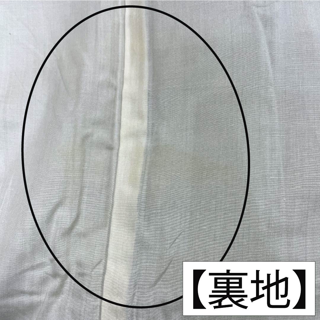訪問着 正絹 Aランク 袷 身丈153.5cm 裄丈63cm 利休色（りきゅういろ） ボカシ染 緑系 1112006123219