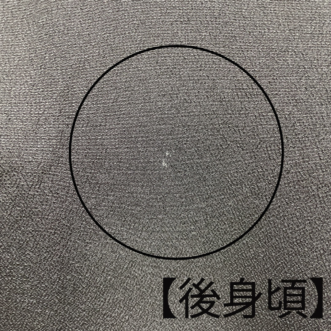 黒留袖 身丈155cm 裄丈61.5cm 袷 京友禅 吉祥文様 丸に剣片喰 正絹 Aランク 五つ紋 黒系 1111000913310
