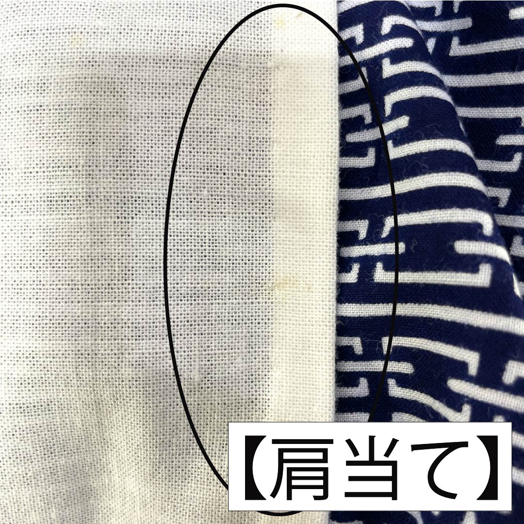 メンズ浴衣 木綿 Aランク 身丈146cm 裄丈71.5cm 濃紺色（のうこんいろ） 幾何学模様 単衣 紺系 1138000523418