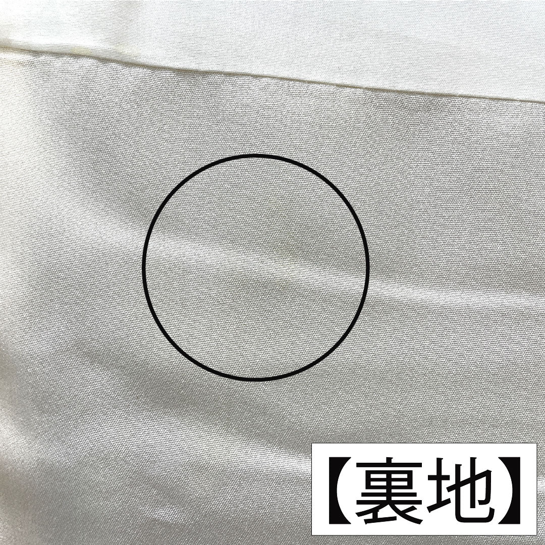 訪問着 正絹 袷 身丈163.5cm 裄丈63.5cm 黄土色（おうどいろ） 京友禅 草花模様 Aランク 黄系 1112005683423