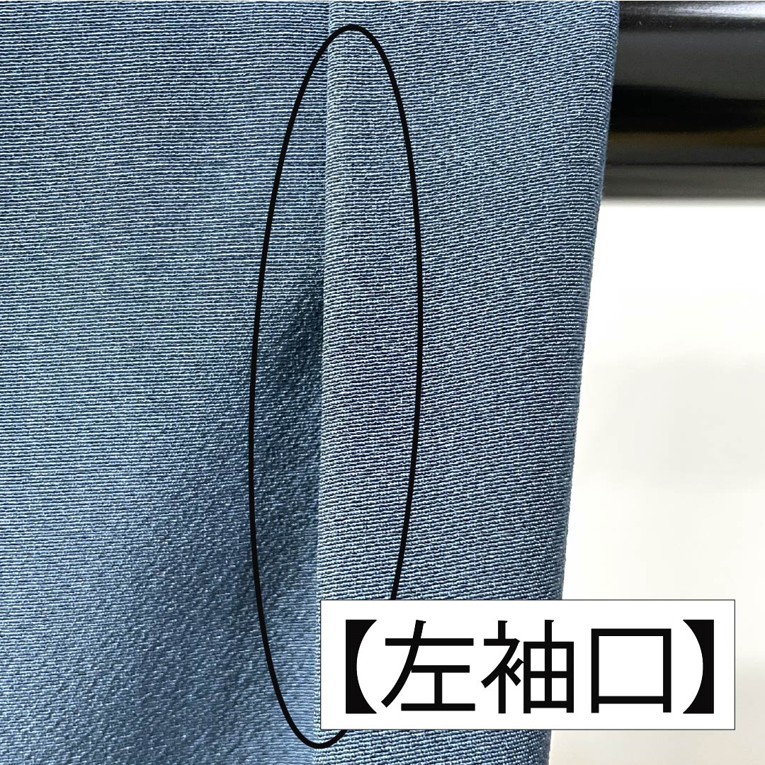 訪問着 正絹 Aランク 袷 身丈165.5cm 裄丈67cm 裏色（うらいろ） 京友禅 付下げ 草花 青系 1112006773517