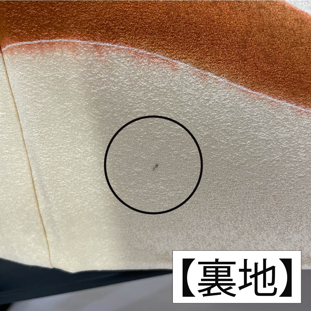 色留袖 正絹 Aランク 身丈160.5cm 裄丈62.5cm 袷 練色（ねりいろ） 三つ紋 五三桐 大丸別誂え 京友禅 金駒刺繡 松 三つ紋 クリーム系 1111001993415