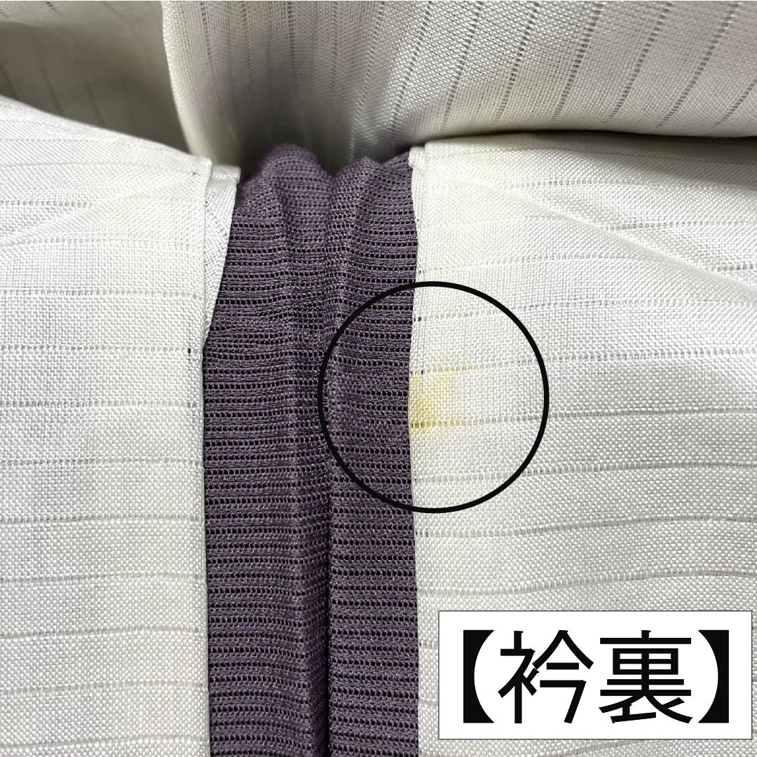 夏物 正絹 色無地 Bランク 身丈154cm 裄丈63cm 中滅紫色（なかのけしむらさきいろ） 露芝 絽 紫系 1132004464220