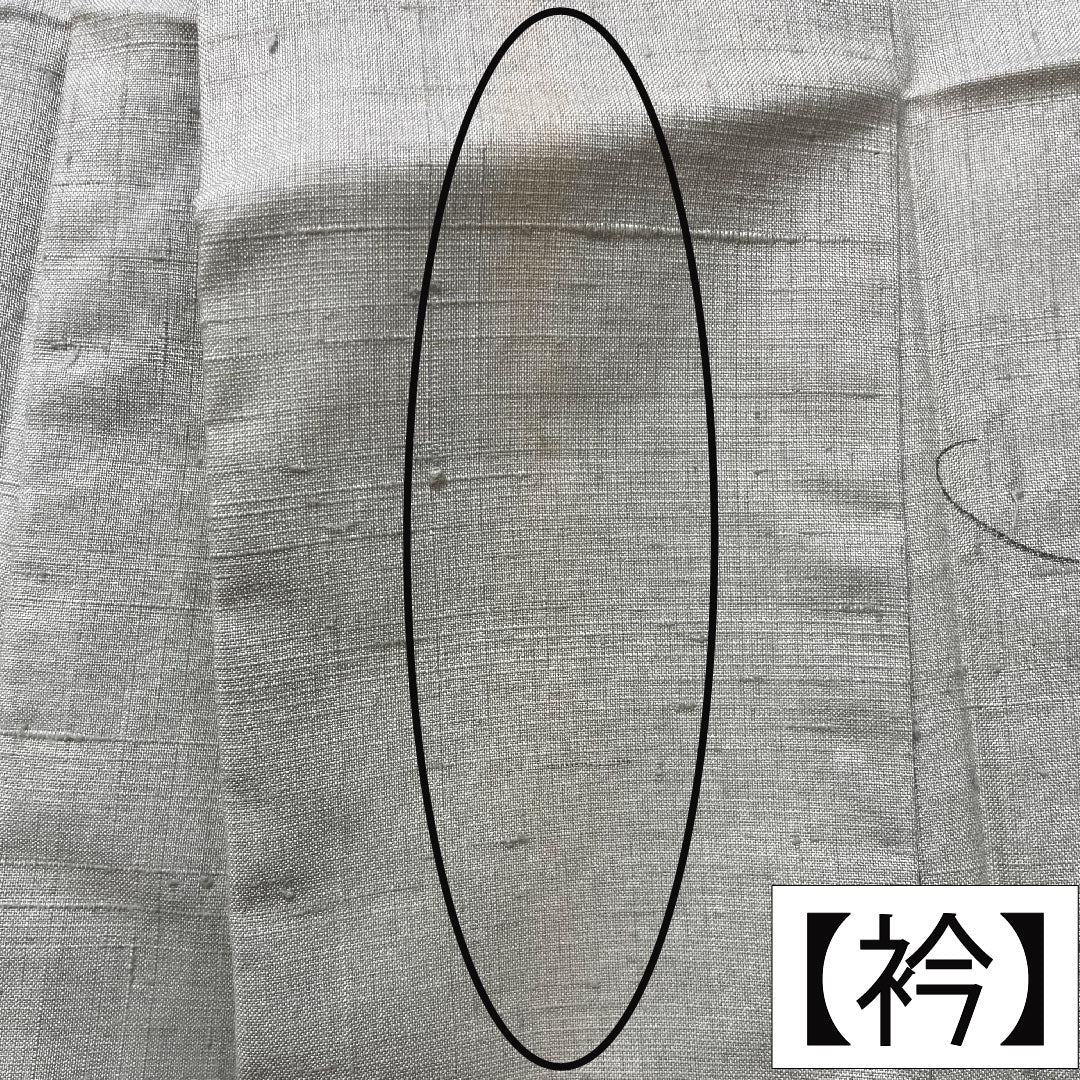 訪問着 正絹 袷 身丈164.5cm 裄丈66.5cm 紬地 作家物 墨描き 草花模様 Aランク 緑系 1112004053419