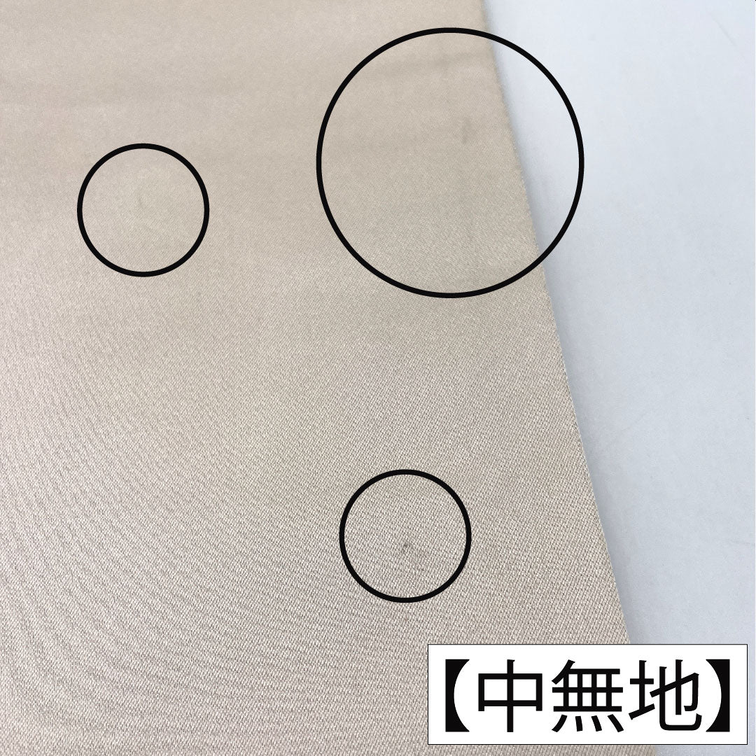 袋帯 ポリエステル Aランク 白茶色（しらちゃいろ） 梅 帯丈426cm 六通 フォーマル ピンク系 1123016053313