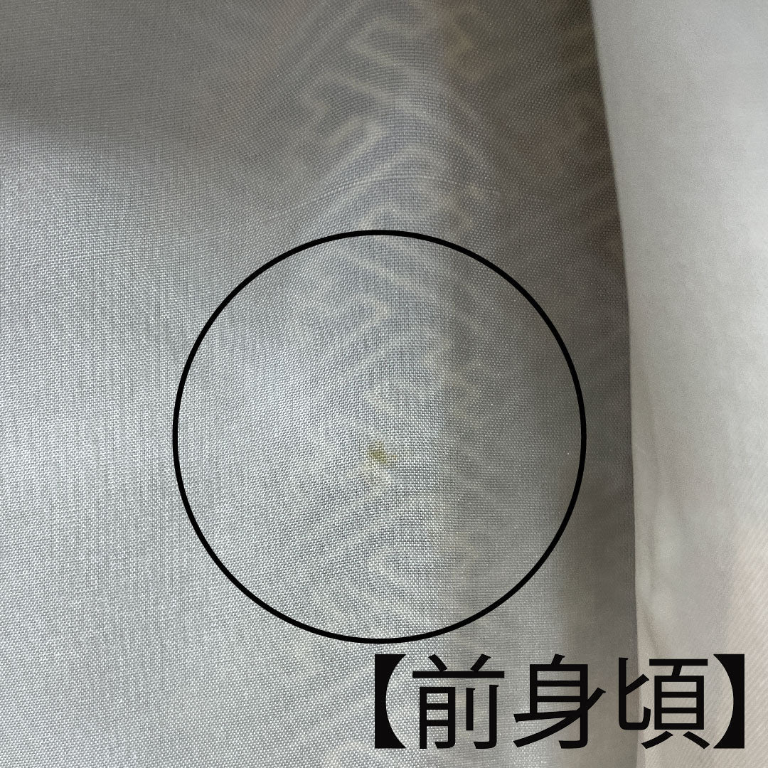 小紋 身丈156.5cm 裄丈61.5cm 袷  紗綾形 芝草  正絹 Aランク 黒系 1115002683310