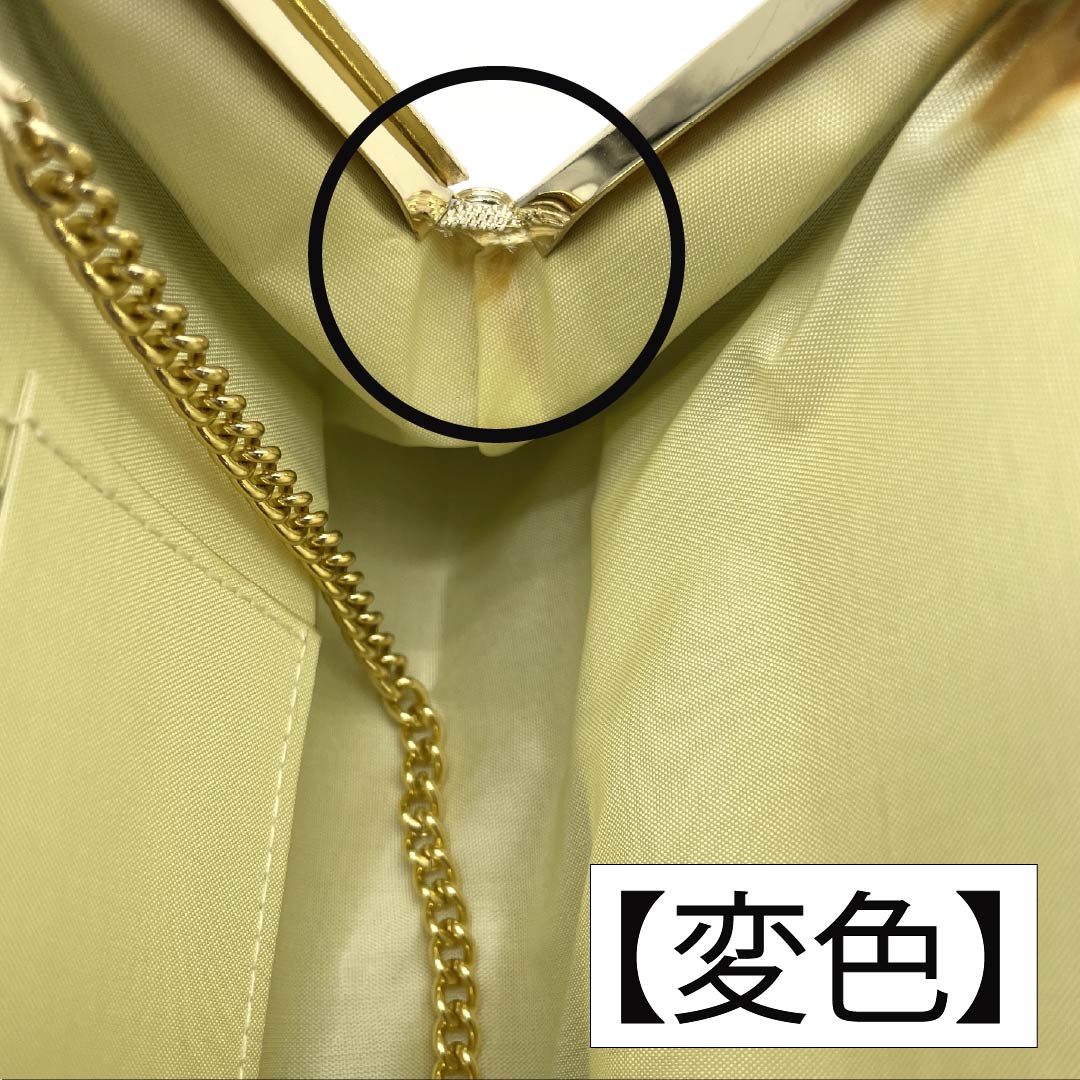 (Like New) Formal Zori and Bag Set, 2-Way, Medium, Gold, Rank B, 1133000274321