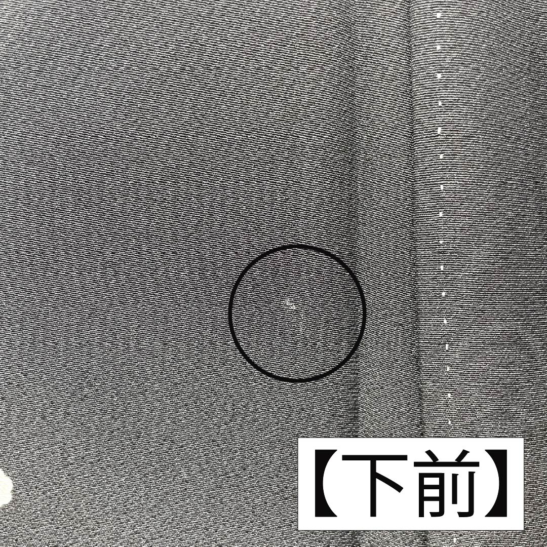黒留袖 正絹 Aランク 身丈160.5cm 裄丈64cm 袷 五つ紋 三つ柏 鶴 松 亀 扇面 五つ紋 黒系 1111001903410