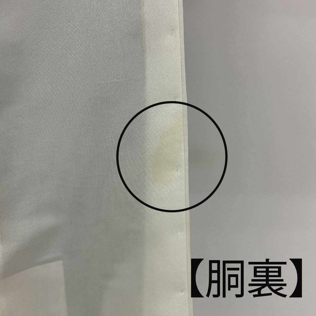 黒留袖 身丈165cm 裄丈65cm 袷 几帳 吉祥文様 丸に二つ引き 正絹 Bランク 五つ紋 黒系 1111000324510