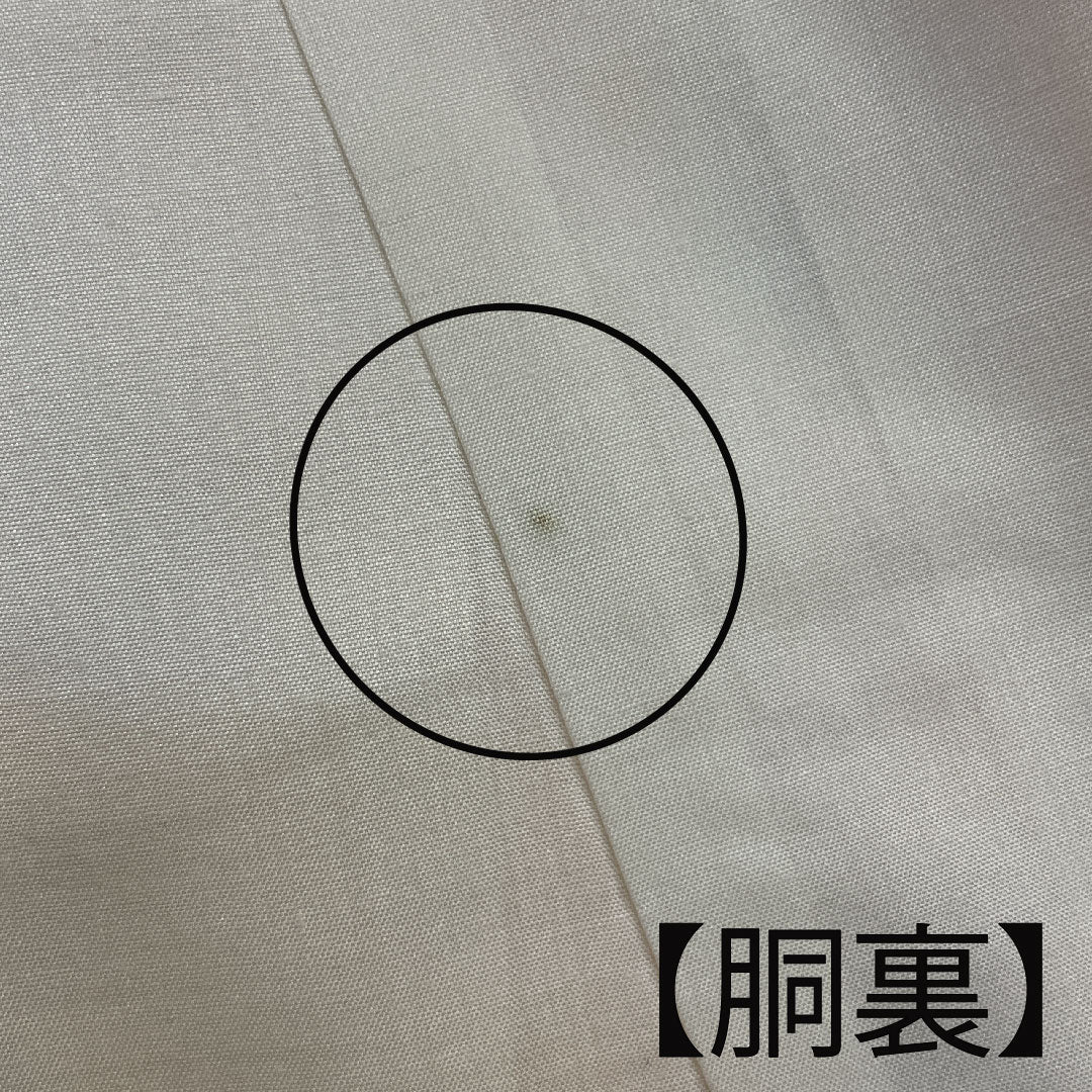 小紋 身丈156.5cm 裄丈64cm 袷  紅型  正絹 Aランク 黄系 1115002033323