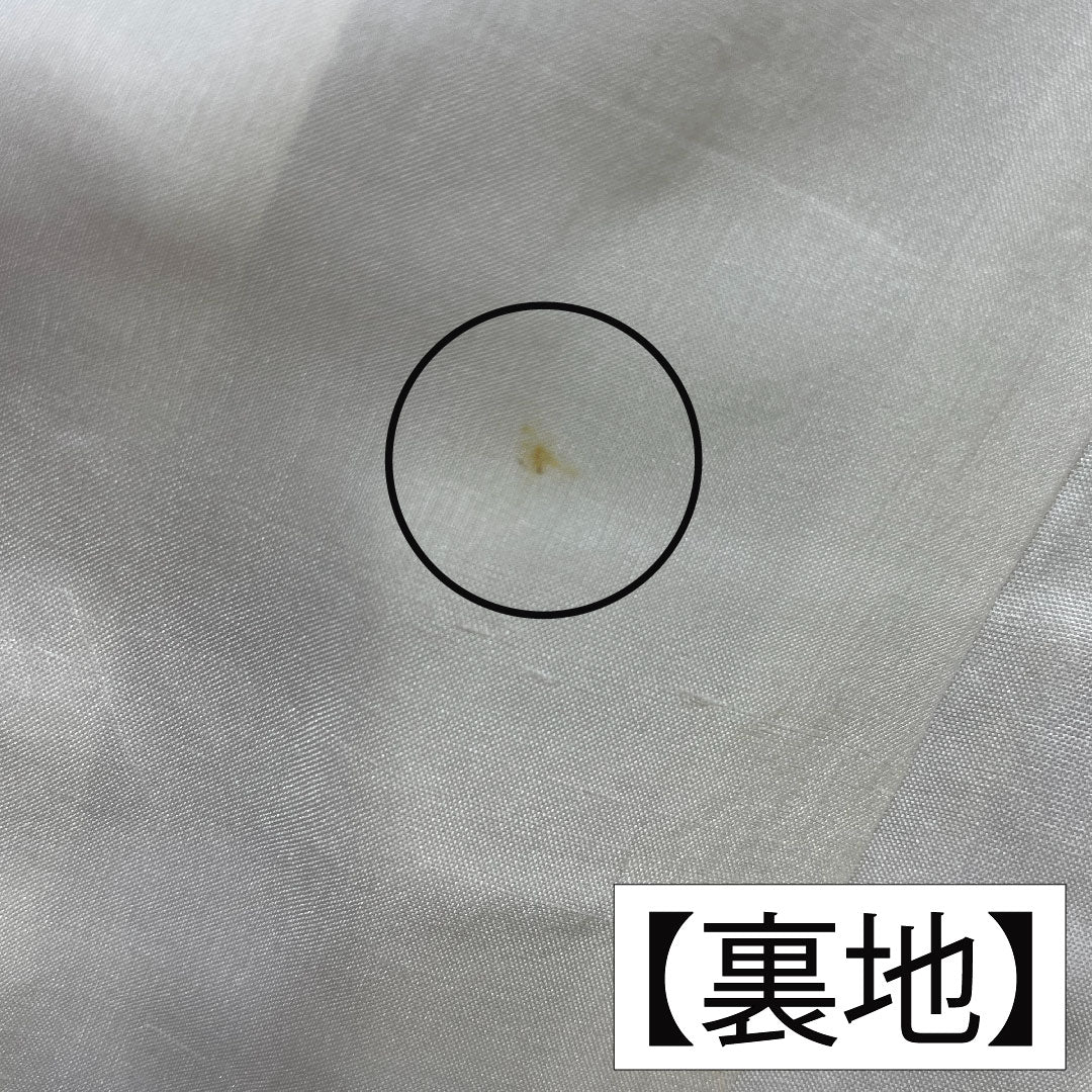 色無地 正絹 身丈160cm 裄丈66cm 中紅色（なかべにいろ） 一つ紋 中陰桔梗 袷 Aランク 朱系 1114001343416