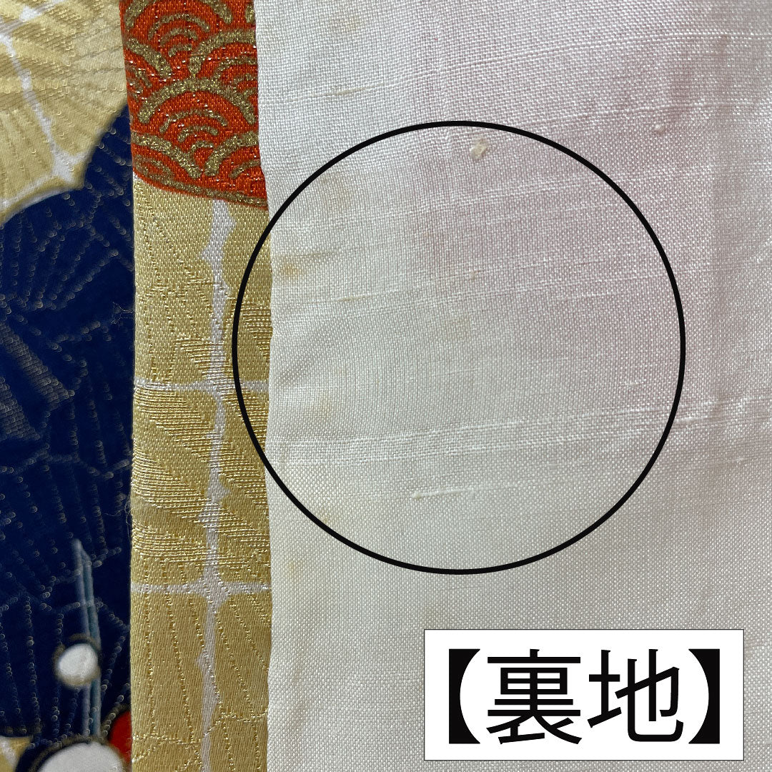 小紋 正絹 身丈153cm 裄丈62cm 袷 京友禅 吉祥文様 Aランク グラデーション系 1115004493299