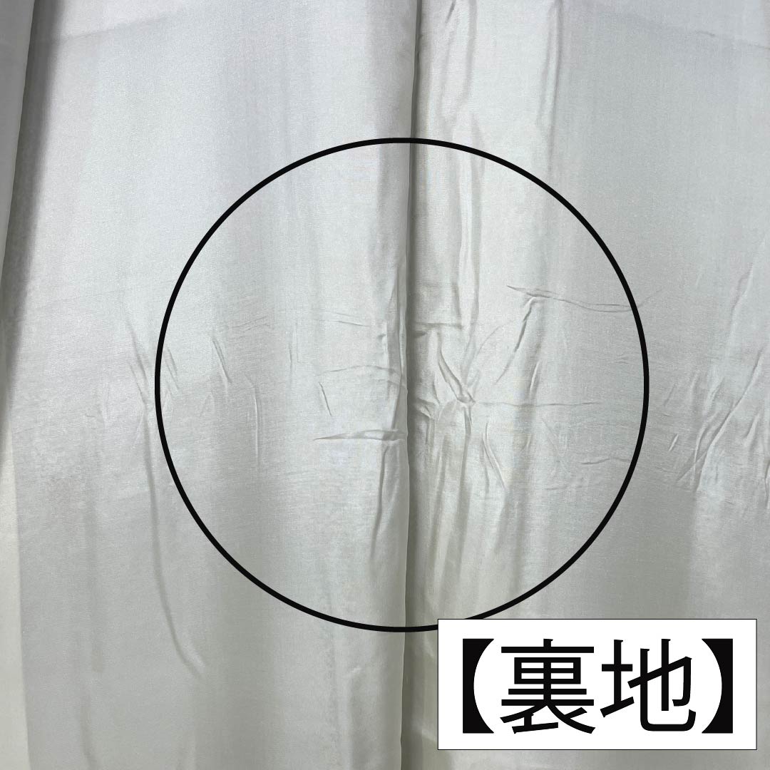 小紋 正絹 身丈157.5cm 裄丈63.5cm 袷 型染 線 小花 Bランク モノトーン 1115005434327