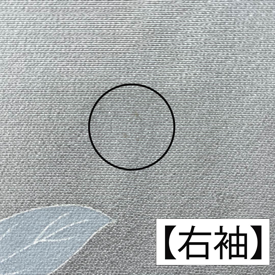 Visiting Kimono, Pure Silk, Grade A, Lined, Length 160.5cm, Sleeve Length 63cm, Kaga Yuzen, Floral Design, Artist's Work, Tsukesage, Gray, Product Number: 1112006933422