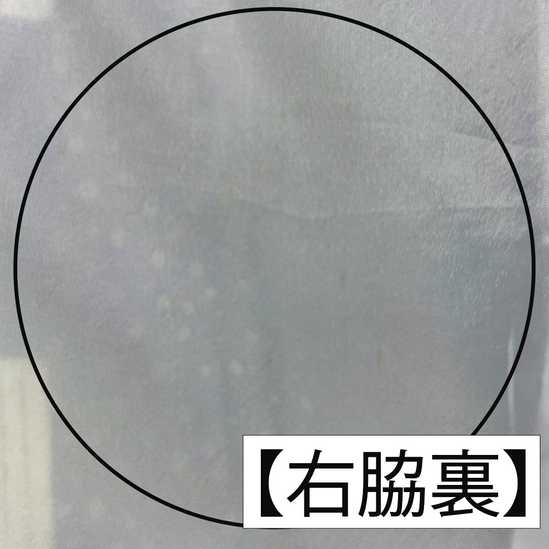 小紋 ポリエステル Bランク 身丈165.5cm 裄丈65.5cm 袷 ドット 市松 洗える着物 黒系 1115006754510