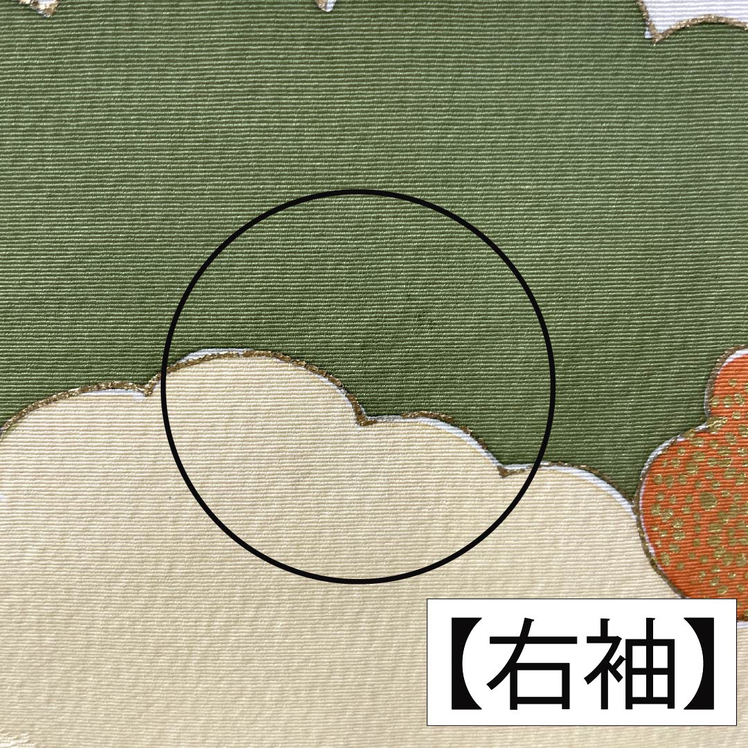 訪問着 正絹 Aランク 袷 身丈157.5cm 裄丈62cm 乳白色（にゅうはくしょく） 京友禅 雲取り しつけ糸付き 白系 1112006563311